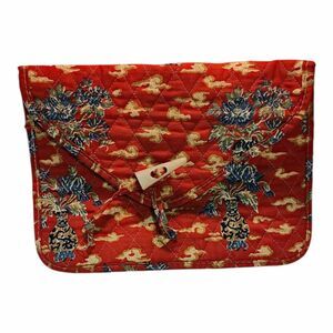 Vintage Asian Inspired Makeup Jewelry Clutch Purse Travel Bag 80's Very Clean